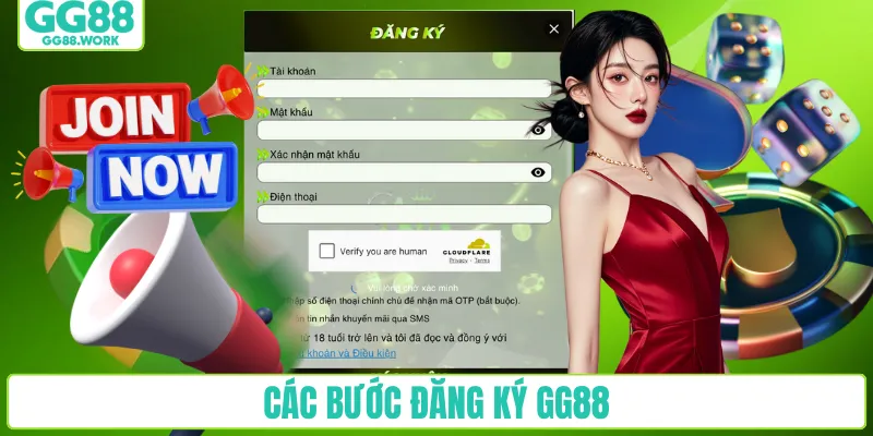 Các bước đăng ký GG88 nhanh chóng